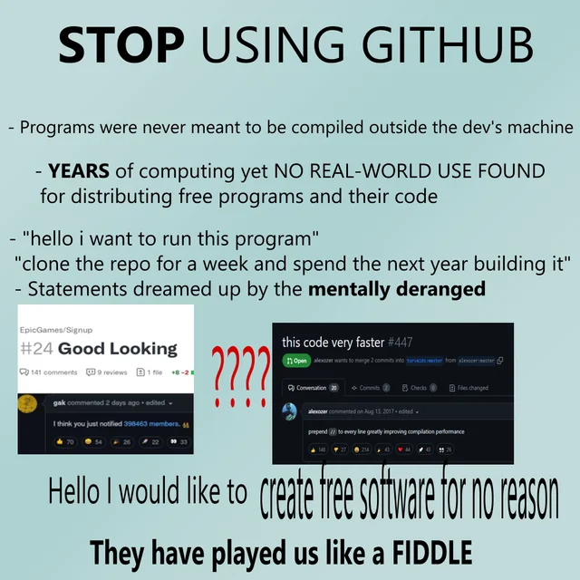 Stop Using GitHub!
